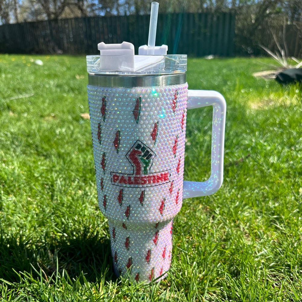 I have new in the box watermelon mark Palestine tumbler